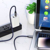 Kabelis USB C uz USB C Hoco QC3.0 PD 5A 240W 1,8 m U134 pelēks