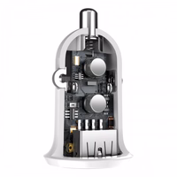 Auto lādētājs Baseus "Grain Pro" Balts (2xUSB / 4.8A)