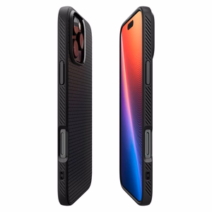 Spigen Liquid Air viedtālruņa apvalks iPhone 16 Pro Max - melns