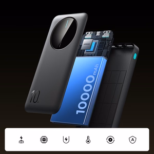 Portatīvais lādētājs Joyroom JR-PBF12 10000mAh 2,4A 2x USB-A 1x USB-C (melns)