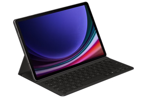 DX720UB Book Cover Keyboard Slim Samsung Galaxy Tab S9/S9 FE/S10 FE/S10 Lite, melns