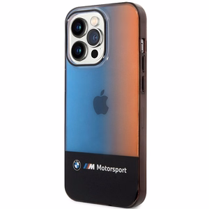 BMW puskrāsains viedtālruņa apvalks iPhone 14 Pro Max 6.7" - melns