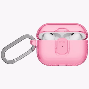 Uniq Glase Pro Case for AirPods Pro 3 Lock Case - Transparent Pink