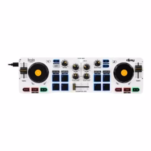 Hercules DJControl Mix – Bluetooth USB DJ kontrolieris ar skaļruņiem