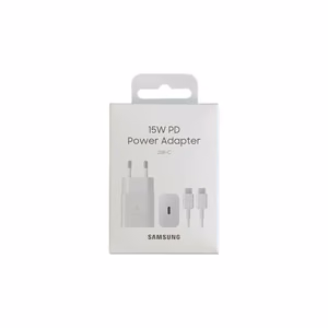 Samsung EP-T1510XWEGEU USB-C 15W PD AFC wall charger + USB-C cable - white