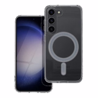 CLEAR MAG COVER viedtālruņa apvalks, saderīgs ar MagSafe, paredzēts SAMSUNG S23, caurspīdīgs