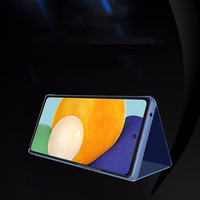 Clear View viedtālruņa apvalks atverams apvalks Samsung Galaxy A73 zila