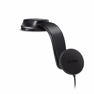 Viedtālruņa turētājs ar indukcijas lādētāju SBS TESUPPMAG15W2115W, saderīgs ar MagSafe – melns