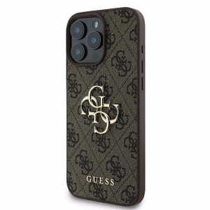 Guess 4G Lielā Logotipa viedtālruņa apvalks iPhone 16 Pro Max - brūna