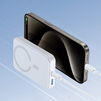 Magnētiskais portatīvais lādētājs Joyroom JR-W020 20W 10000mAh MagSafe + USB-C uz USB-C kabelis 0,25m (balts)