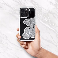 TEDDY BEAR viedtālruņa apvalks IPHONE 16 Pro sudraba