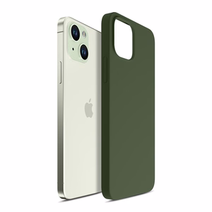 3mk Hardy Silicone MagApvalks iPhone 15 Plus - zaļš