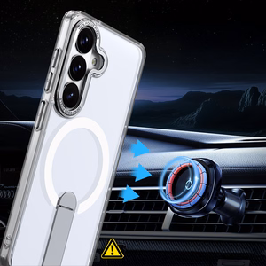 Hybrid Armor X macins Samsung Galaxy S26 ar stativu, saderigs ar MagSafe - caurspidigs