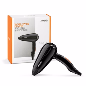 BaByliss Travel Dry 2000 5344E – fēns, 2000 W, melns