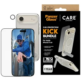 CARE by PanzerGlass funkcionālais komplekts 3in1 apvalks + stikls + lēca iPhone Air
