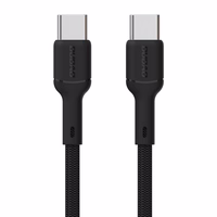 Dudao L9C 65W USB-C - USB-C kabelis 1m - melns