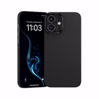 Benks Magnētiskais Armor Air Kevlar viedtālruņa apvalks iPhone 16 - PC rāmis 600D - melns (m)