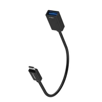 Wozinsky WOTGY1S USB-C 3.0 (vīriešu) - USB-A 3.0 (sieviešu) OTG adapteris - melns