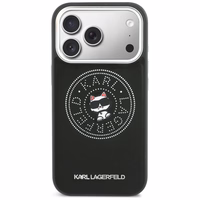 Karl Lagerfeld Point & Choupette Sketch MagSafe Maciņš for iPhone 17 Pro - melns
