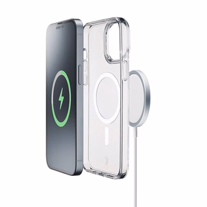 Cellularline Gloss Mag vāciņš ierīcei iPhone 15, saderīgs ar MagSafe, caurspīdīgs