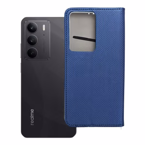 SMART CASE grāmatas tipa viedtālruņa apvalks REALME C75 tumši zils