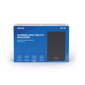 Savio 2.5" ārējais HDD/SSD diska korpuss, USB 3.0, AK-65