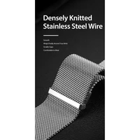 DUX DUCIS siksniņa MILANESE nerūsējošā tērauda magnētiskais Apple Watch 38 / 40 / 41 mm pelēka