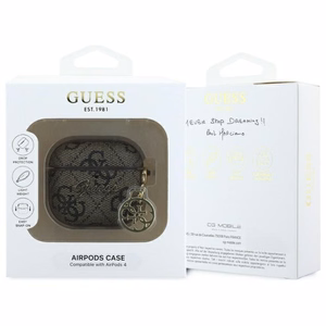 GUESS case for APPLE AirPods 4 GUA4G4GSMW (PU 4G W / Charm) brown