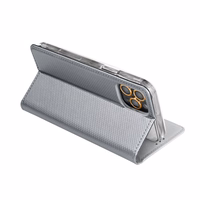 Viedtālruņa apvalks (m) grāmatas stila SAMSUNG S7 (G930) pelēkais