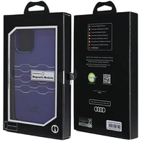 Audi IML Magnētiskais viedtālruņa apvalks iPhone 13 Pro Max - zils