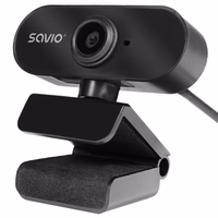 Savio CAK-04 webcam 720 MP 1280 x 720 pixels USB melns