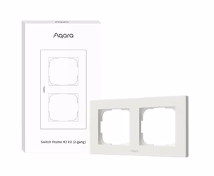 SMART SWITCH FRAME H2 (2-GANG)/WHITE FE-X01D-W AQARA