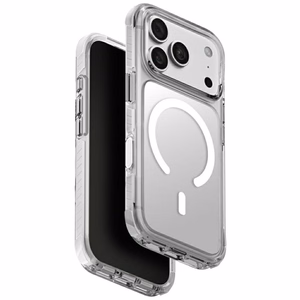 Uniq Combat Magclick Charging vāciņš iPhone 18 Pro / 17 Pro – balts