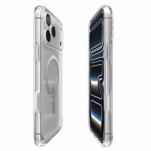 Spigen Ultra Hybrid Magnētiskais viedtālruņa apvalks iPhone 17 Pro Max - caurspīdīgs zelta