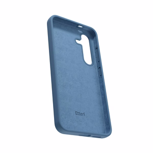 Силиконовый чехол Etteri Mag для Samsung Galaxy S25 Edge тёмно-синий