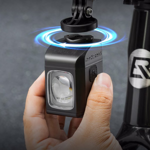 Rockbros M8 1600lm front bike light with remote control 10m rechargeable 4000 mAh - black