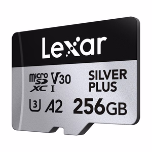 Lexar High-Performance Silver Plus microSDXC atmiņas karte 256 GB + adapteris