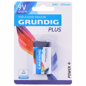 Grundig 6F22 9 V cinka baterija, 325 mAh