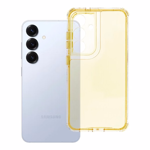 MATRIX CLEAR viedtālruņa apvalks SAMSUNG S25 dzeltens