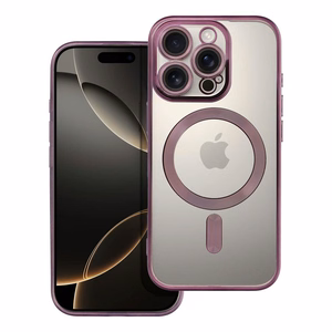 Case for iPhone 16 PRO Electro Mag Cover compatible with MagSafe purple