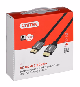 UNITEK C140W HDMI kabelis 5 m HDMI Type A (Standard) Melns