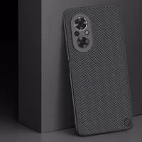 Nillkin Textured viedtālruņa apvalks izturīgs pastiprināts apvalks ar gēla rāmi un neilona aizmuguri Honor 50 SE melns