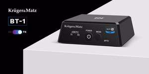 2-in-1 Bluetooth HiFi audio uztvērējs un raidītājs (Apt-X, NFC), modelis BT-1