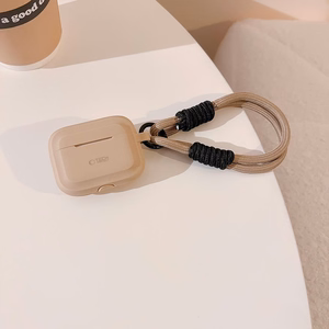 Tech-Protect silikona siksniņas apvalks Apple AirPods Pro 1 / 2 - gaiši brūns