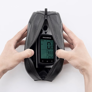 Rockbros stingra velosipēda rāmja augšējās caurules soma, 1,4 l, melna