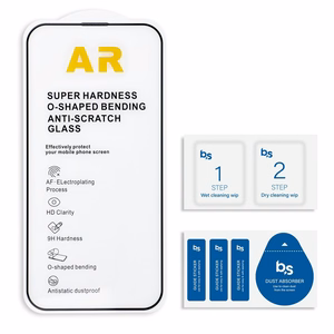 Tempered glass for iPhone 17 PRO Blue Star 5D AR black