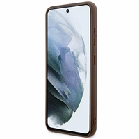 Guess 4G Stripe Collection viedtālruņa apvalks Samsung Galaxy S24+ - brūns