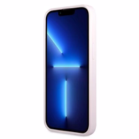 Guess GUHCP13SPSASBPU iPhone 13 mini 5.4 viedtālruņa apvalks, violets, Saffiano ar reljefu un metāla logotipu