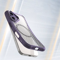 Viedtālruņa apvalks Magnētiskais silikona Līderu sērija iPhone 16 Plus (m) - violets