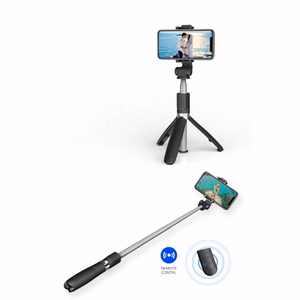 TECH-PROTECT L01S BLUETOOTH SELFIJU NŪJA AR TRIJKĀJI MELNS
